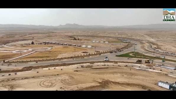 Aerial view of development in DHA Quetta